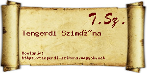 Tengerdi Szimóna névjegykártya